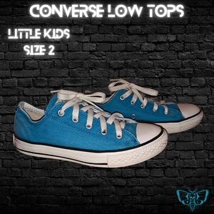Converse retired color Turquoise Blue Low Top Sneakers Size 2